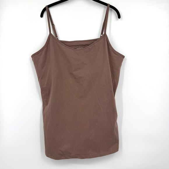 Set of 3 Torrid Women's Scoop Neck Built In Bra Cami Tank Top Size 4 Deep Black - Picture 2 of 4